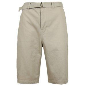 NWT - Men’s Cotton Chino Shorts with Belt - Sand